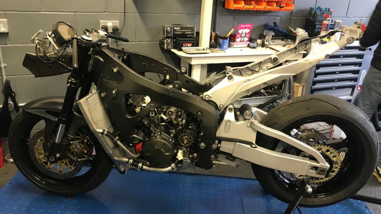 Honda CBR600RR bike which will be used for the challenge.